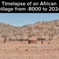 Timelpase of an African village