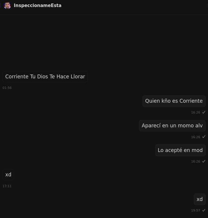 Apareci en un momo alv - meme