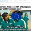 Europeans no longer eat three meals a day