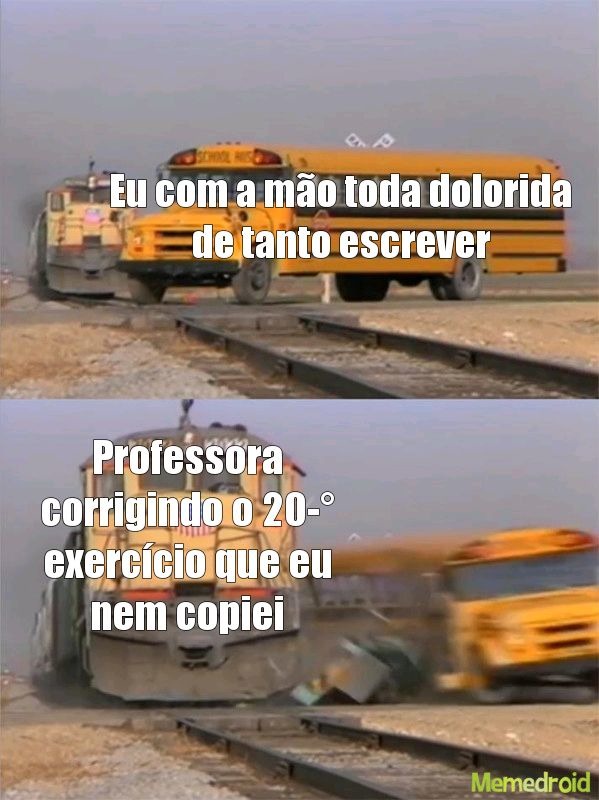 Isso acontece muito na aula de matemática - meme