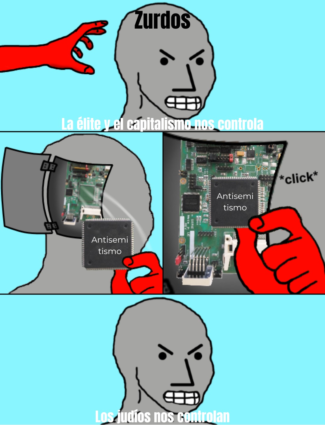 Los zurdos como siempre alucinando donde no se alucina - meme