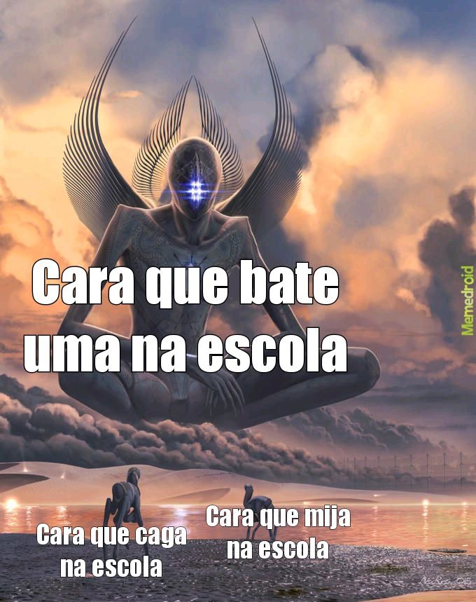 Pirâmide social da escola - meme