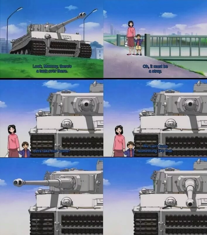 Tanks are pretty cute - meme