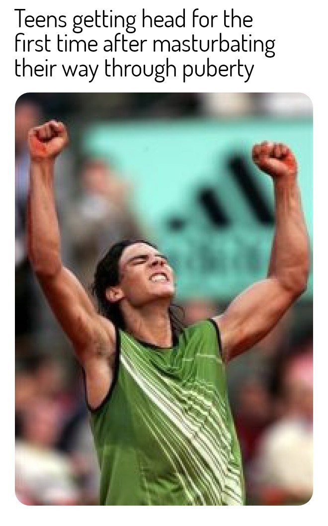 Nadal beats his opponents and his meat - meme