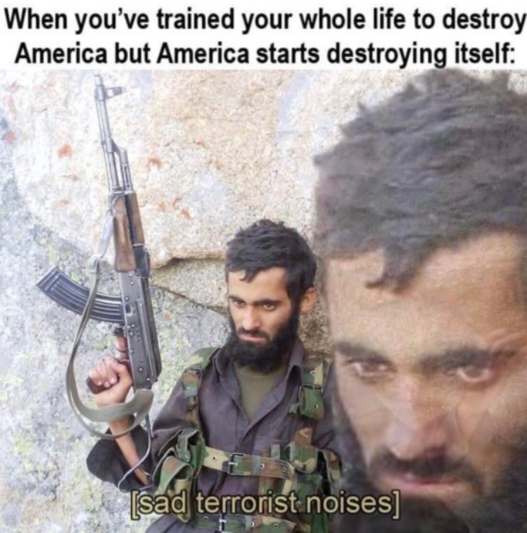 Sad terrorist :( - meme