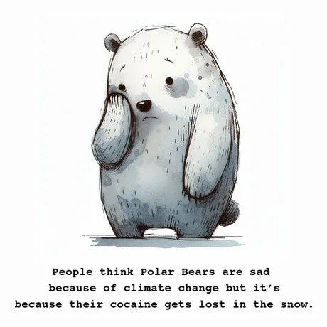 Polar bears are sad - meme