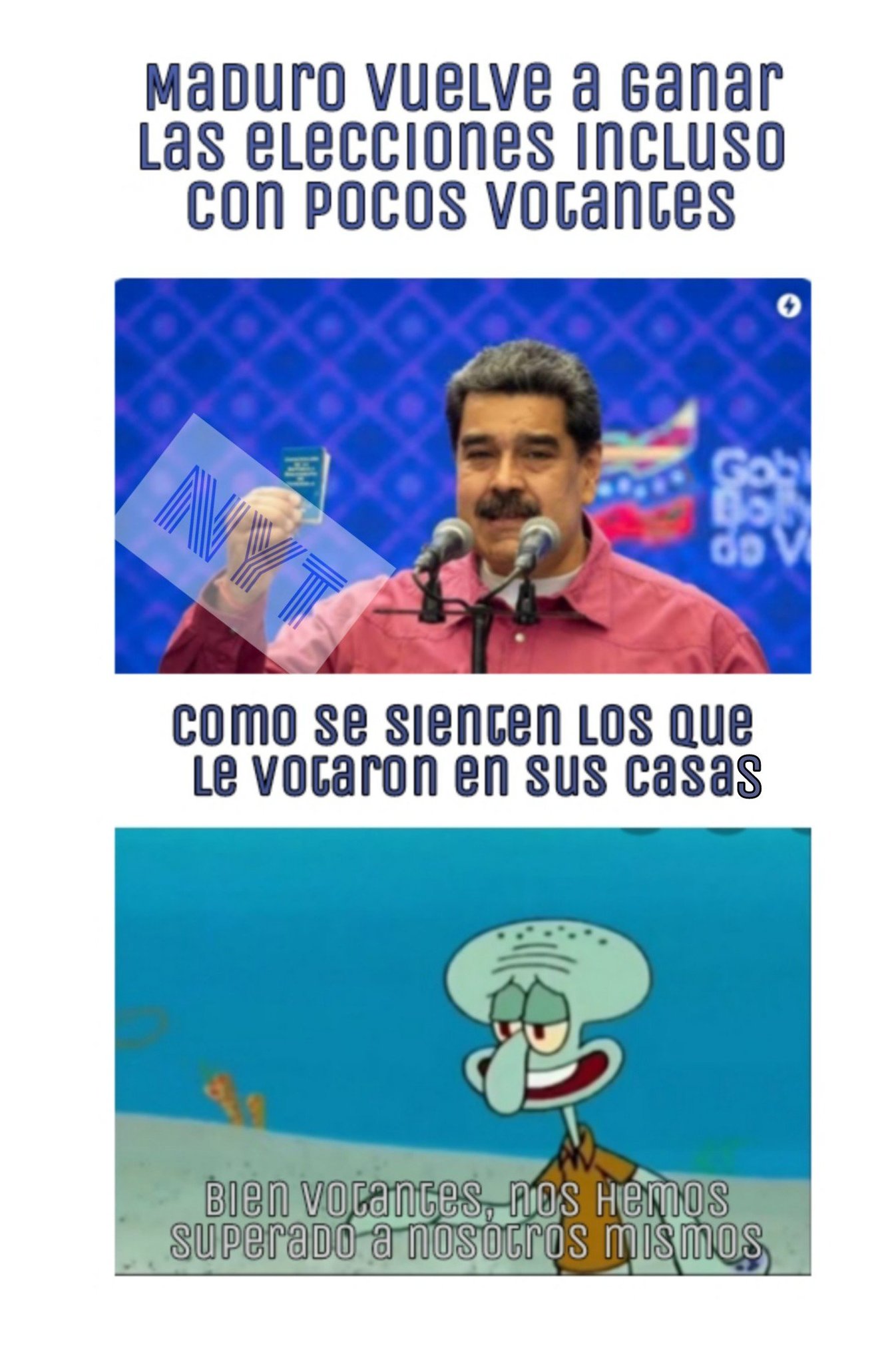 Vamos Maduro, "nada de corrupción" - meme