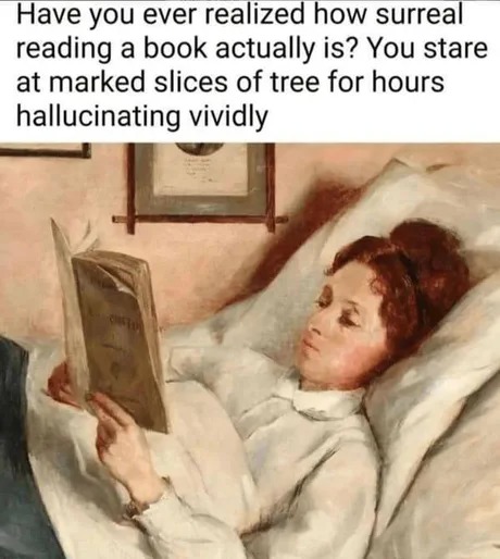 damn reading is awesome - meme