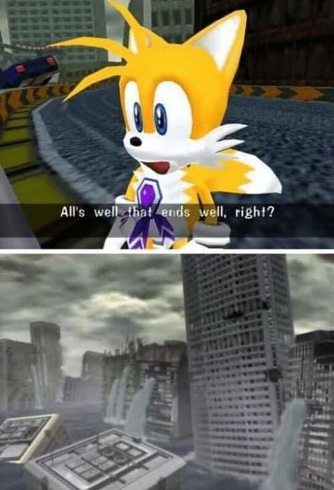 Fuck you tails - meme