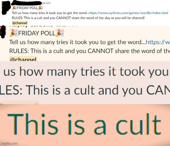 Cultist Worklife - meme