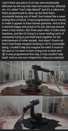 Dark and sad robot story - meme