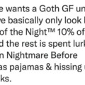 Goth GF meme
