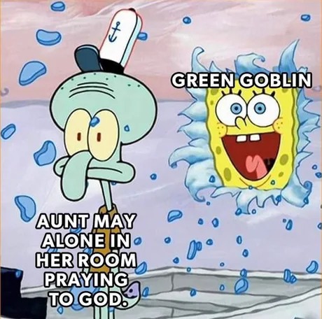 Green goblin meme