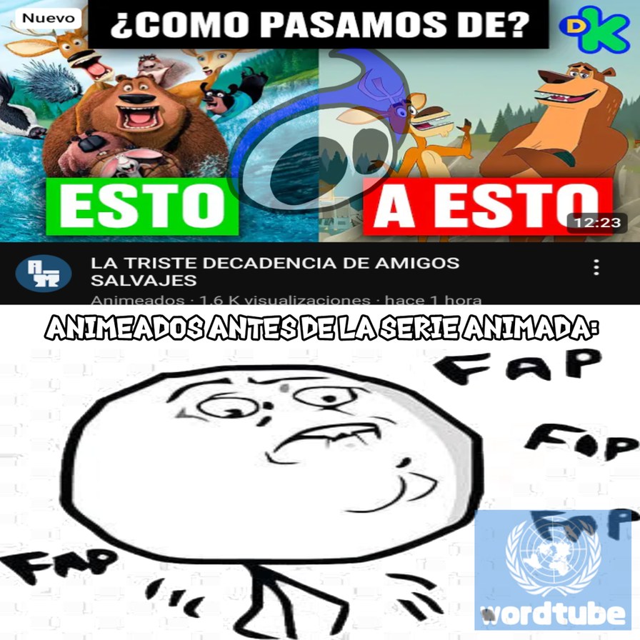 Animeados ve lo decadente a algo que nunca fue bueno - meme
