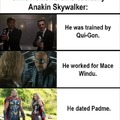 Chirs Hemsworth is basically Anakin Skywalker