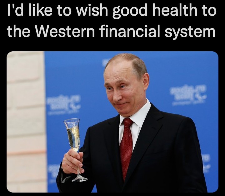 Sanctions are doing well - meme