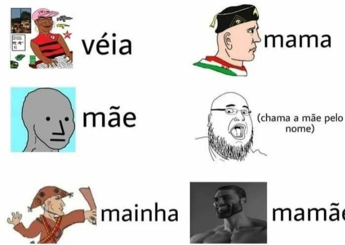 Só os macho chama de mamãe - meme
