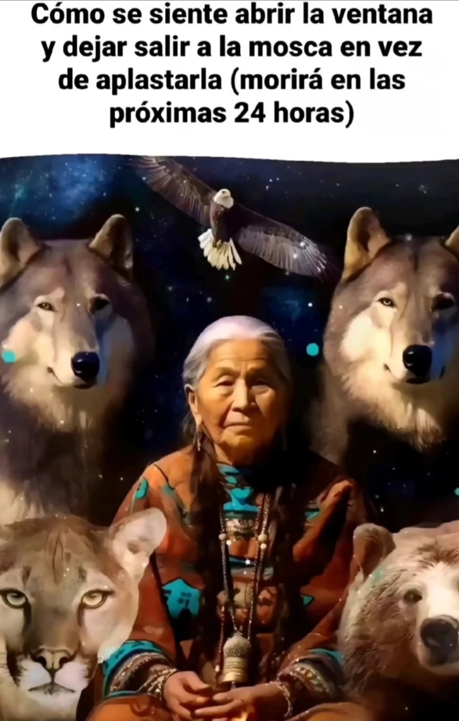 Simplemente se va la mosca y entran dos lobos, un oso, un gran felino y un águila calva a cambio, yo que se - meme