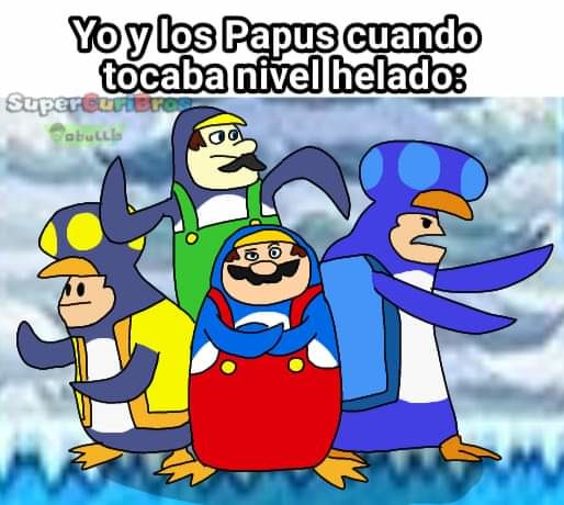 When te tocaba jugar el Mundo 3 en NSMBWII - meme