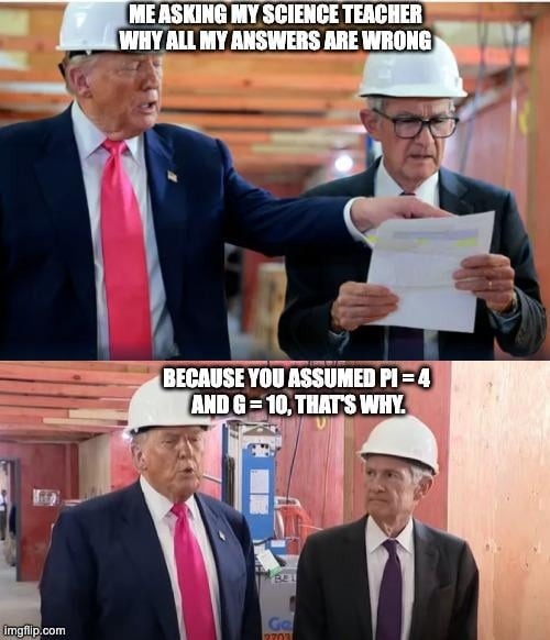 Arguing physics with vibes, not numbers - meme