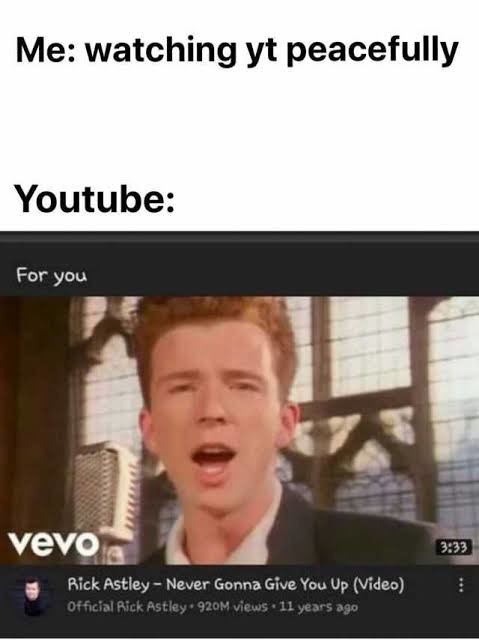 Rick rolled - Meme by ZiggyStarburst :) Memedroid