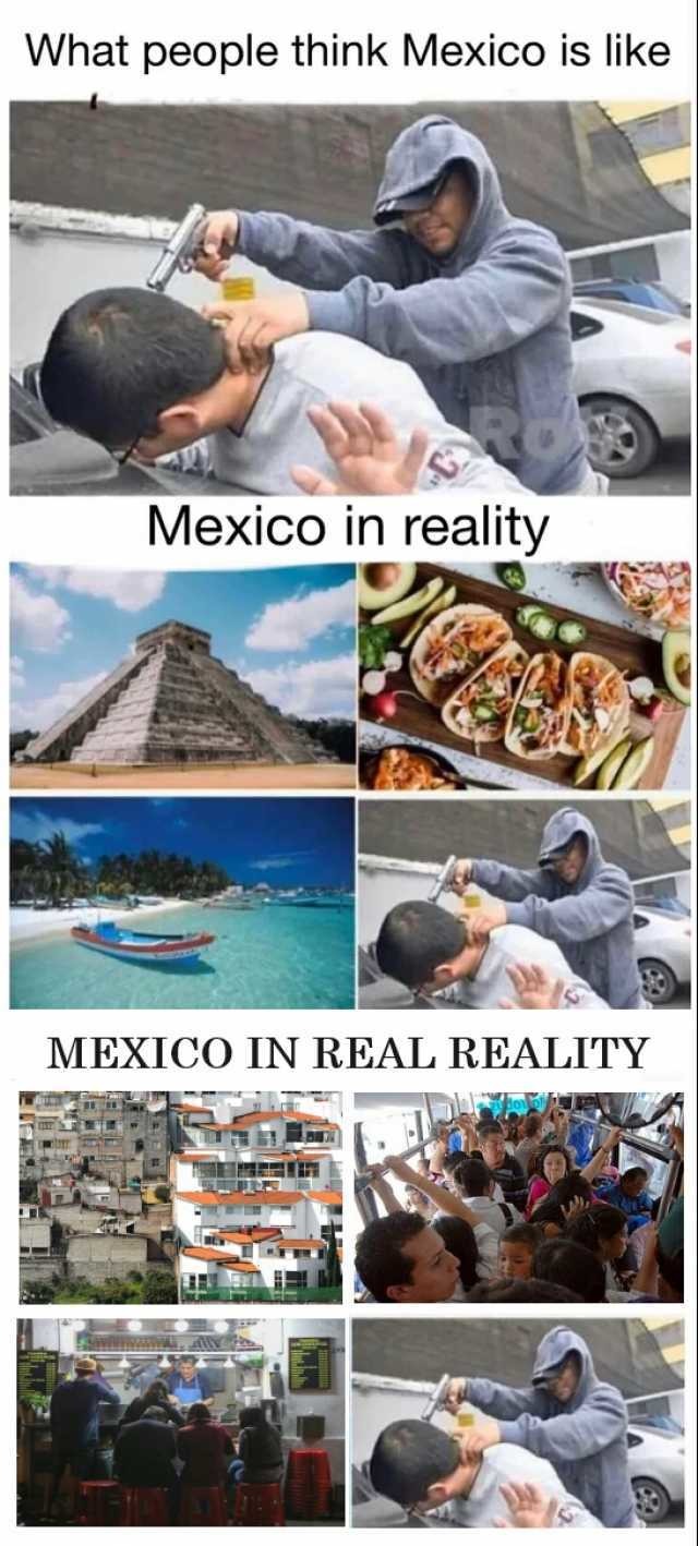 Mexico en la realidad real - meme