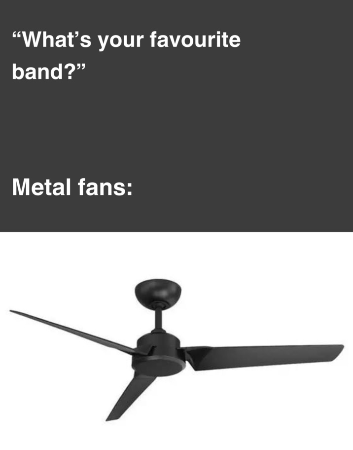 Metal fans - meme