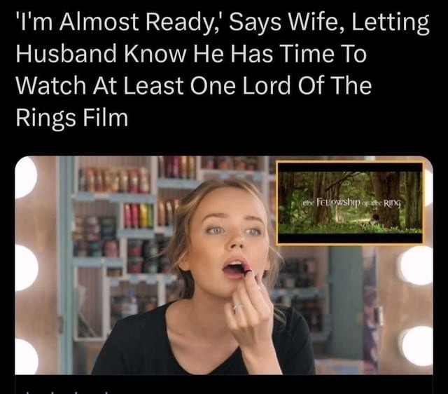 fellowship speedrun - meme