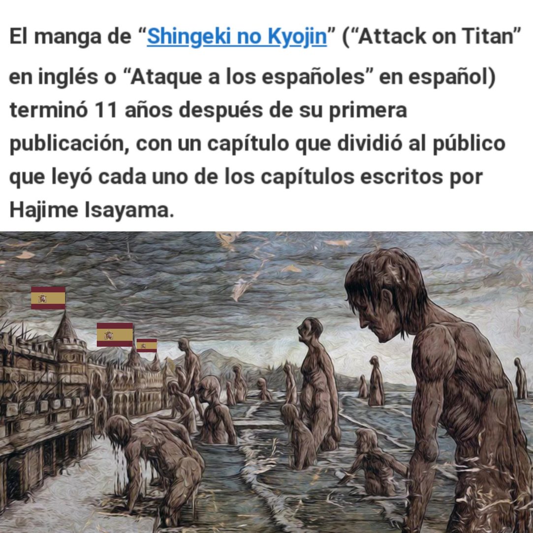 Ataque a los españoles - meme