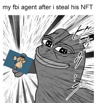 dont steal nfts from your fbi agent - meme
