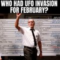 UFO invation for February