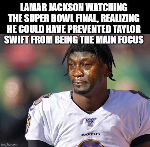 Lamar Jackson crying meme