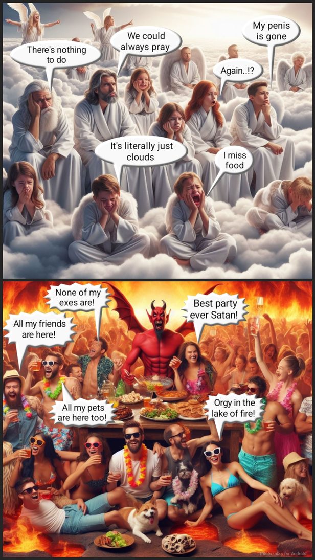 Heaven and hell - meme