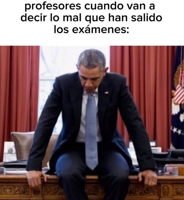 Profe antes de soltar el desastre: han salido mal los exámenes - meme