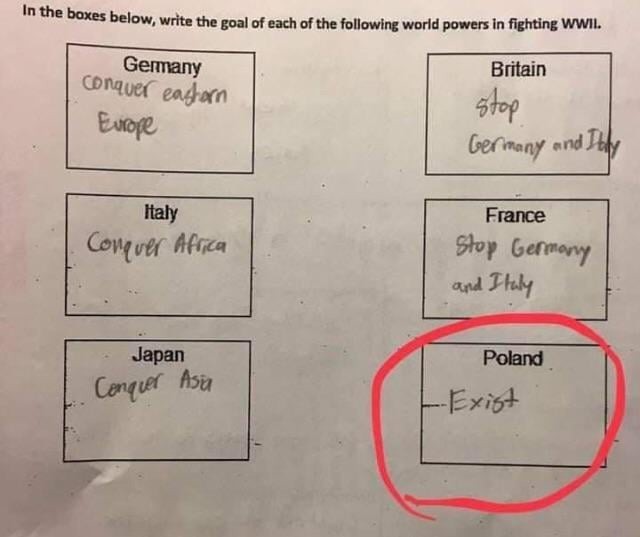 Poland had a hard history - meme