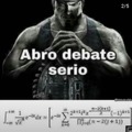 Debate serio