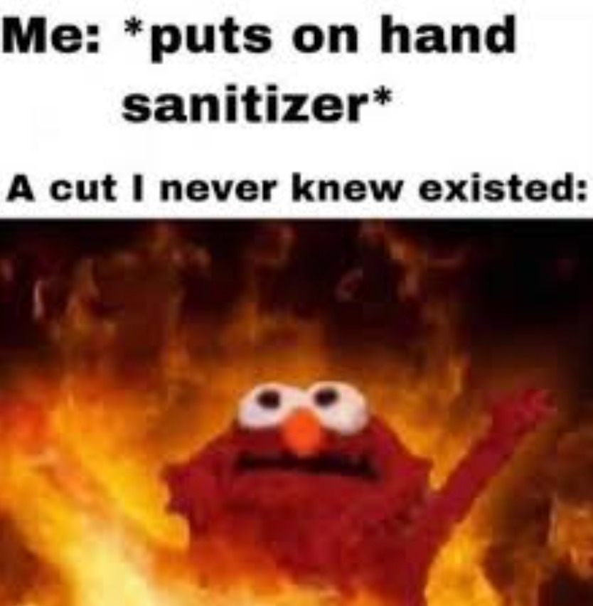 hand sanitizer meme