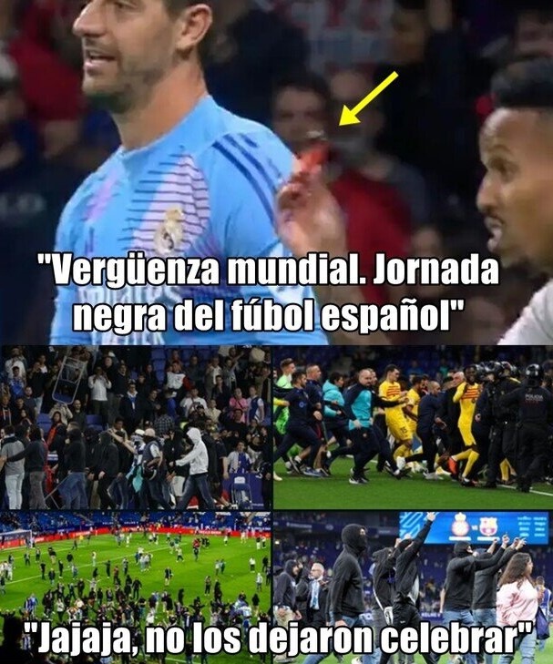 Meme de los mecheros del partido del Real Madrid vs Atlético de madrid