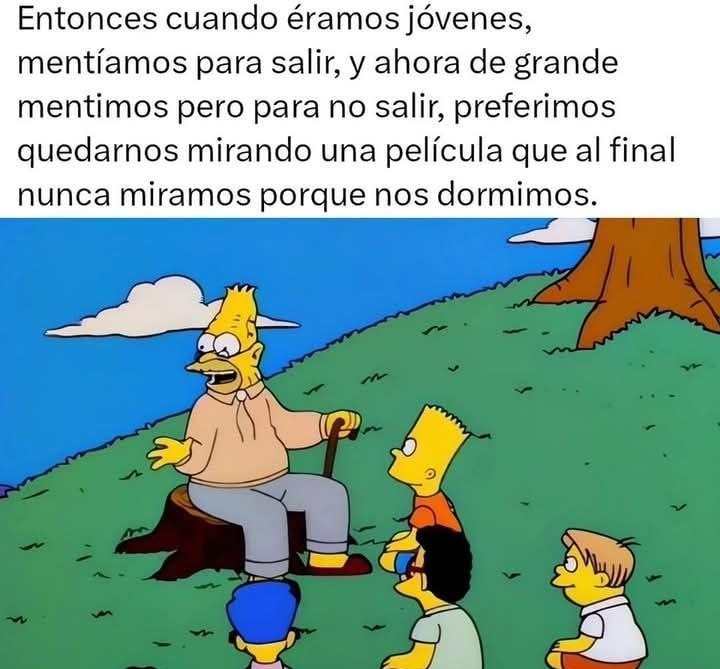 cuando éramos jovenes sin celulares - meme