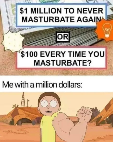 Masturbation dilemma - meme
