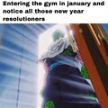 no gym in january