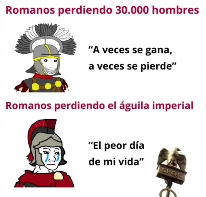 el peor deshonor del imperio romano - meme