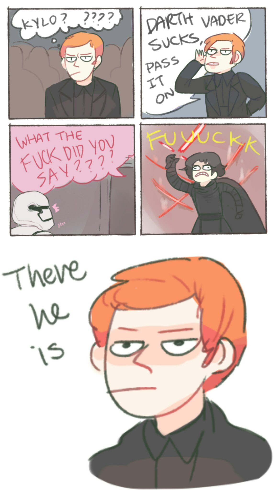 Kylo Ren is a little emo-shit - Meme by IbbeBibbe :) Memedroid, image size:1149x2048