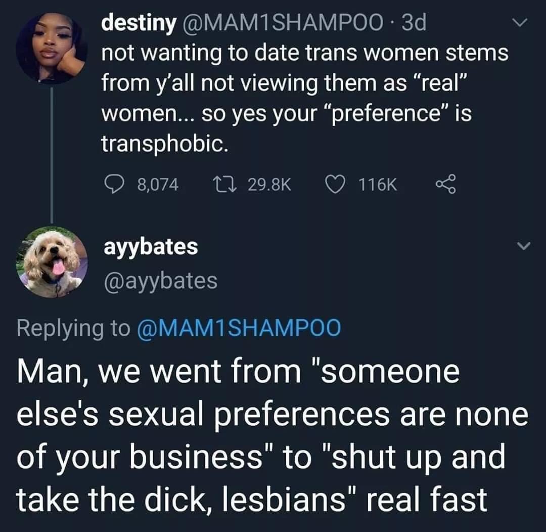 dongs in a lesbian - meme