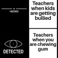 Dont chew gum in my classroom