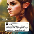 Replacing Zelda with a girl.. The shame
