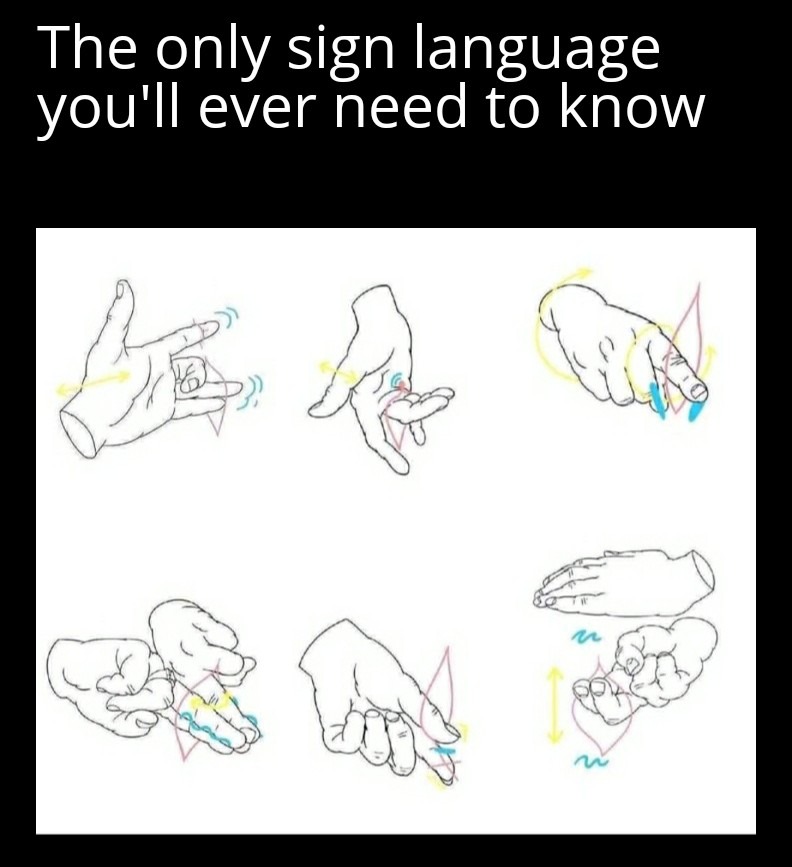 American Hand Sign Language - meme