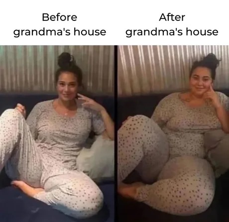 after grandma's house - meme
