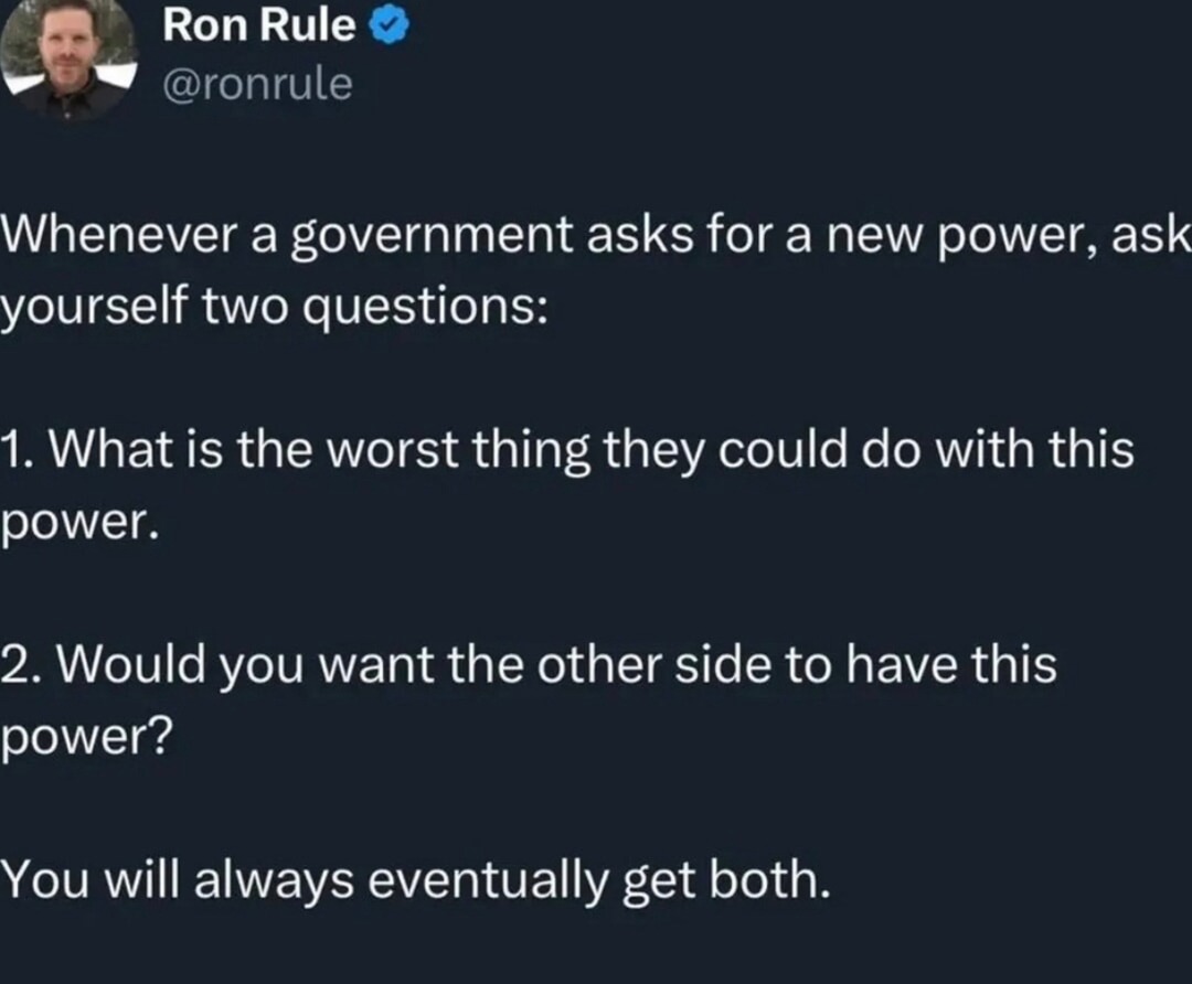 Every power you give your side ends up in enemy hands - meme