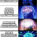 Starfield expanding brain meme